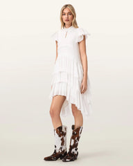 Cavarly Cotton Mini Dress