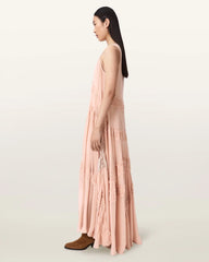 Dorina Sleeveless Ruched Maxi Dress