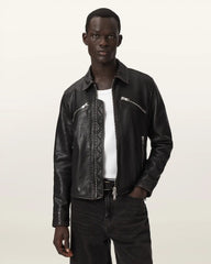 Verdi Fitted Leather Jacket