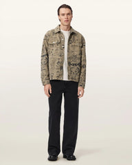 Sherb Printed Canvas Shacket