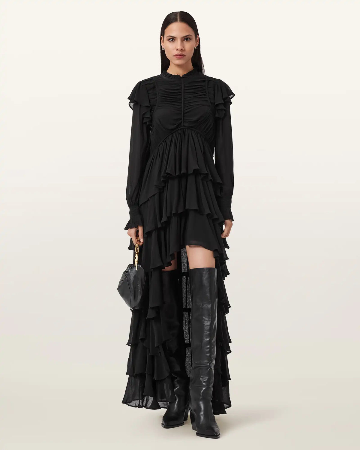 Leila Frill Maxi Dress