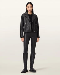 Cora Leather Stretch Leggings
