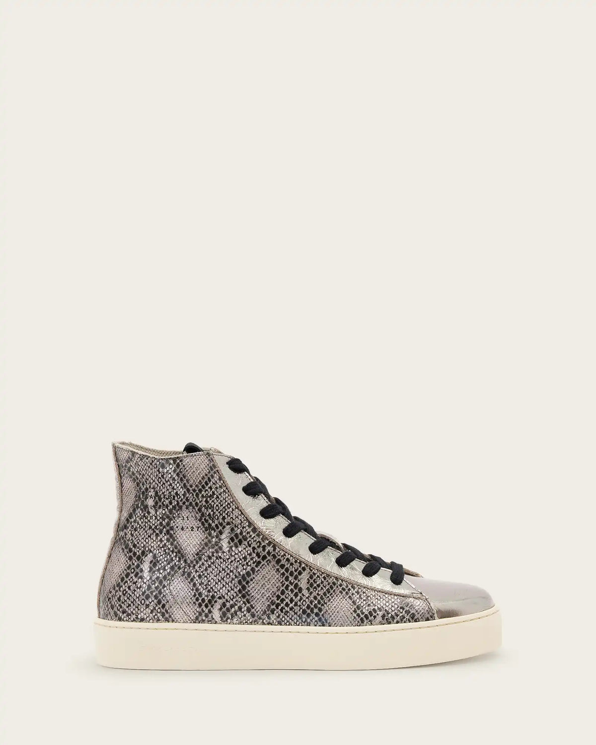 Tana Snake Print Leather High Top Sneakers
