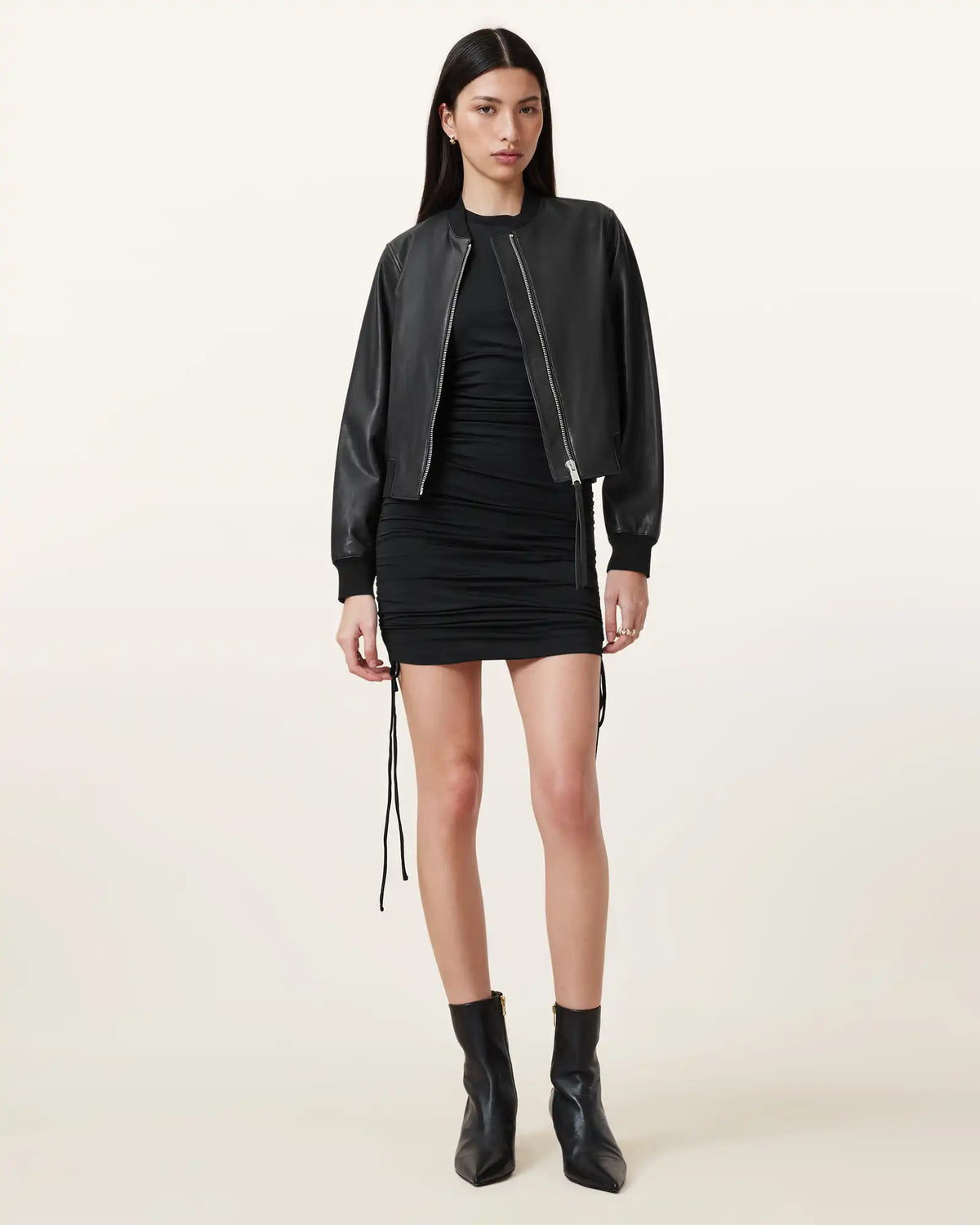Orten Leather Bomber Jacket