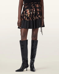 Saffron Satin Mini Skirt