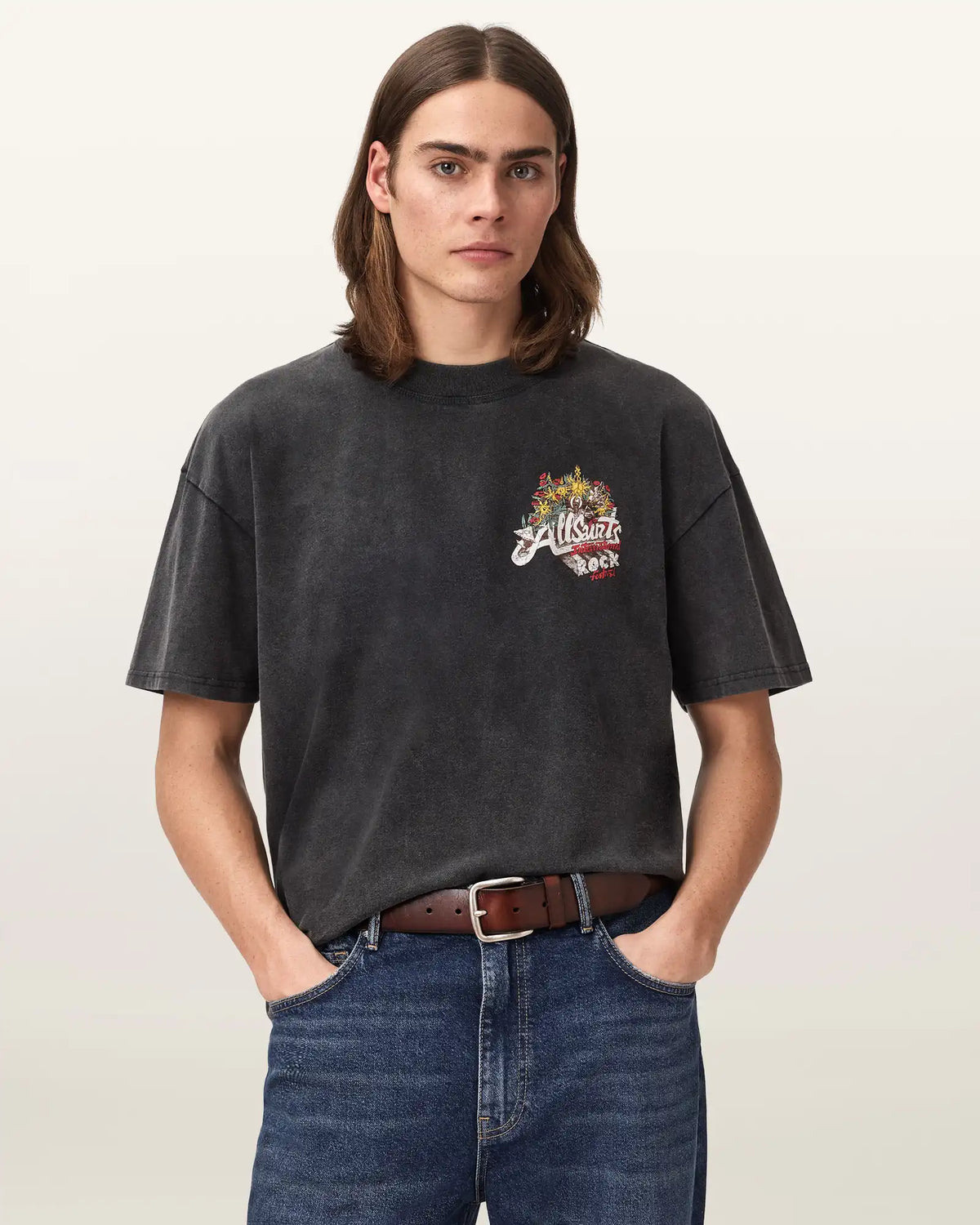 Roque Short Sleeve Oversized Crew Neck T-Shirt
