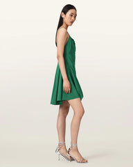 Claire Asymmetrical Draped Mini Dress