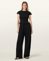 Luna Crinkle Cotton Slim Fit T-Shirt
