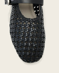 Sabine Woven Leather Flats