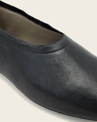 Hailee Leather Ballet Flats