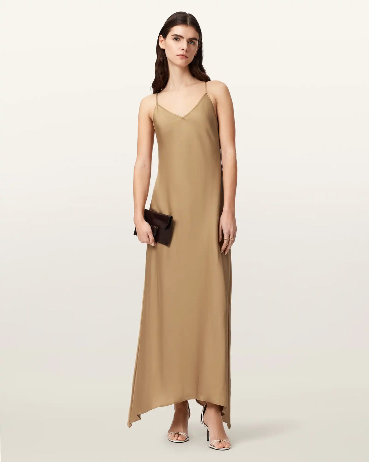 Leona V-Neck Maxi Slip Dress