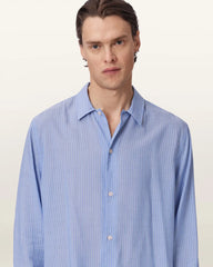 Furrow Long Sleeve Boxy Striped Shirt