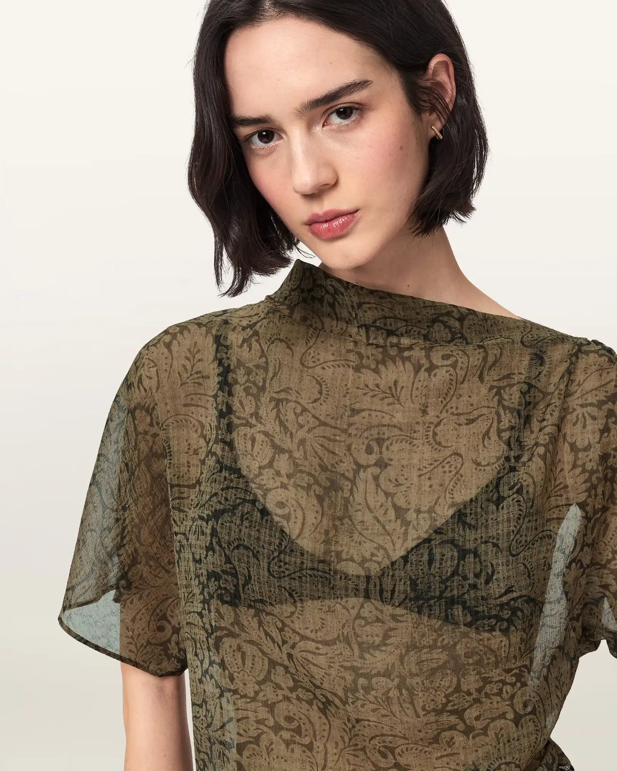 Sali Cropped Mesh Top