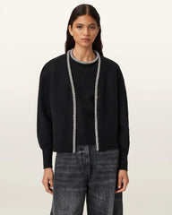 Odell Embellished Wool Cardigan