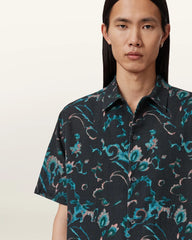 Fortune Short Sleeve Linen Blend Boxy Shirt