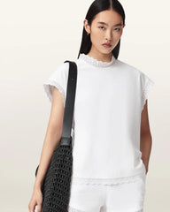 Lele Lace Trim Cotton Tank Top