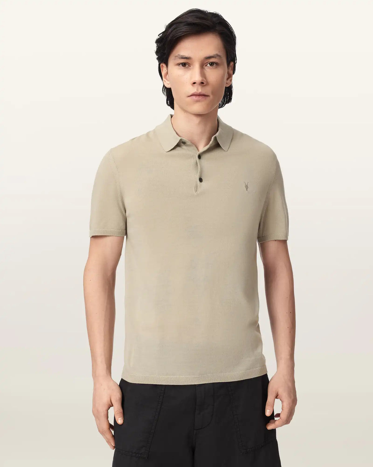 Mode Merino Short Sleeve Ramskull Polo Shirt