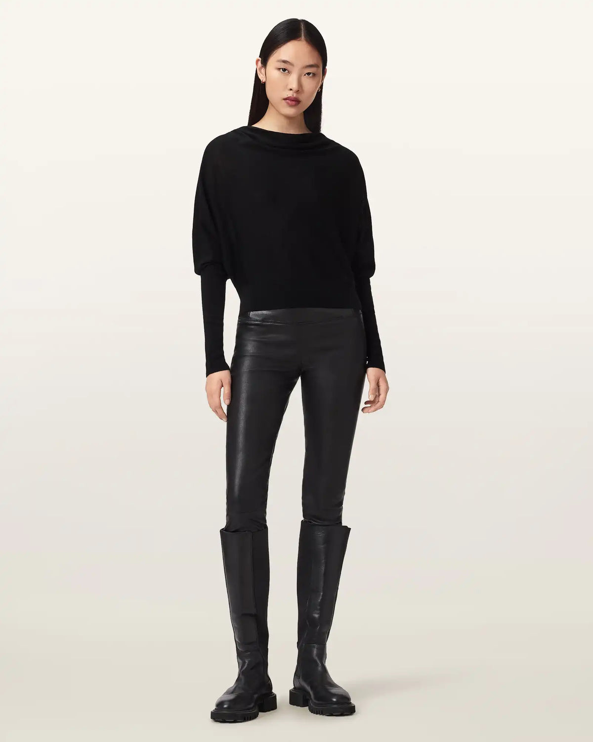Cora Leather Stretch Leggings