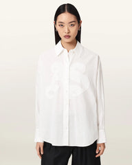 Sparrow Linen Blend Embroidered Shirt