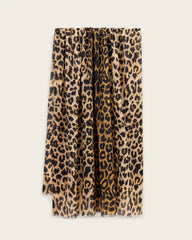 Leia Leopard Print Cotton Scarf
