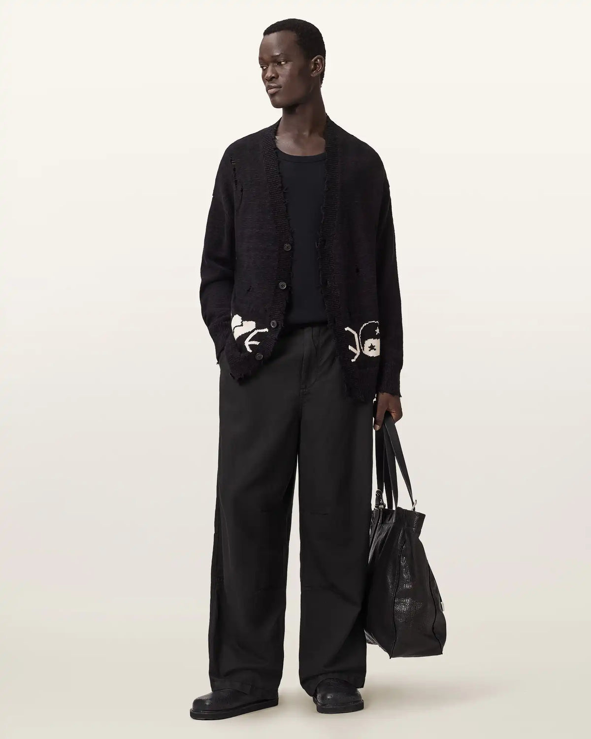 Echo Linen Blend Barrel Leg Pants