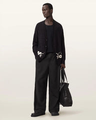 Echo Linen Blend Barrel Leg Pants