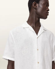 Sepal Short Sleeve Boxy Linen Shirt