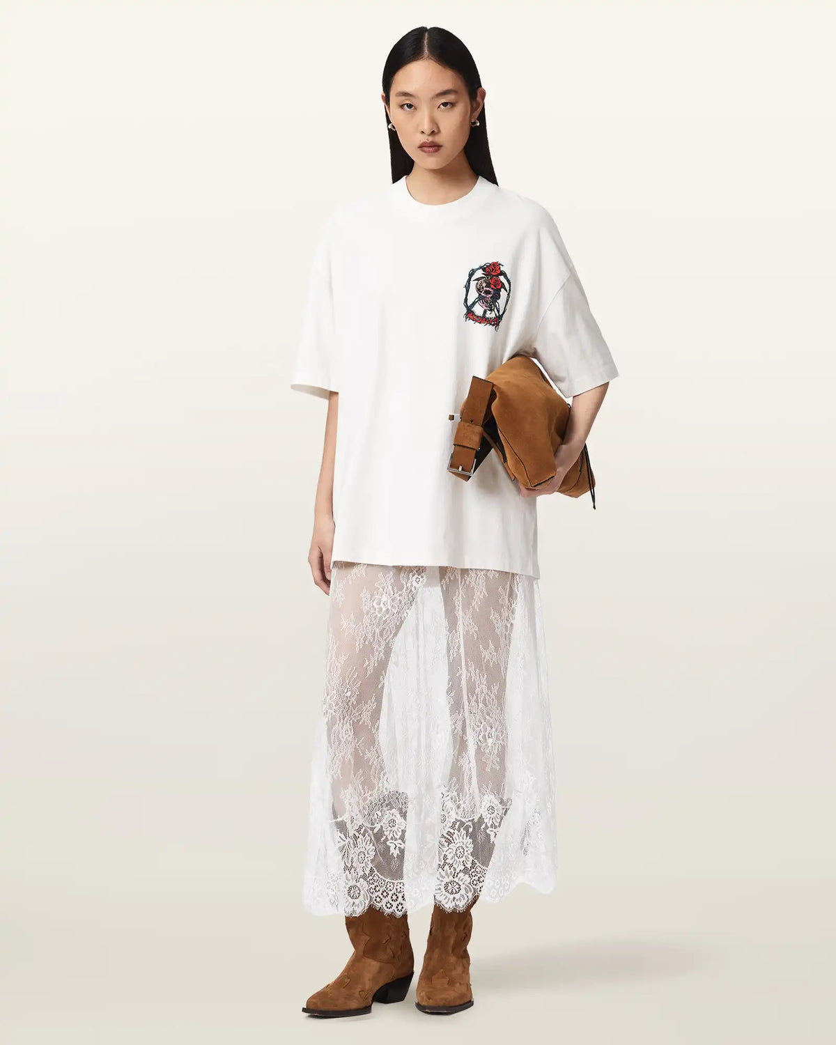 Arran Lace Ankle Length Skirt