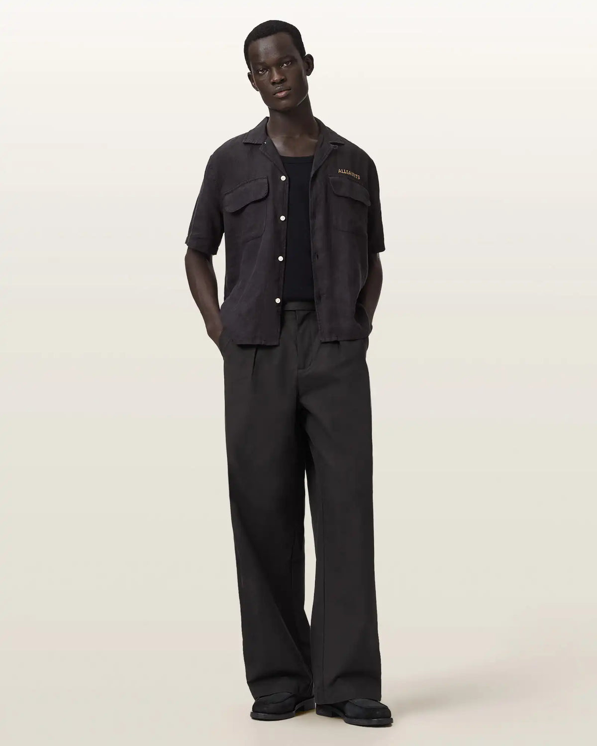 Conway Wide Leg Pleated Pants