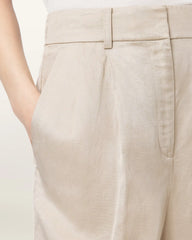 Helena Tailored Wide Leg Linen Blend Pants