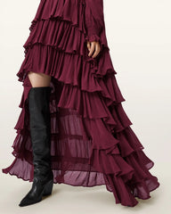 Cavarly Tiered Ruffle Maxi Dress