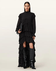 Cavarly Tiered Ruffle Maxi Dress