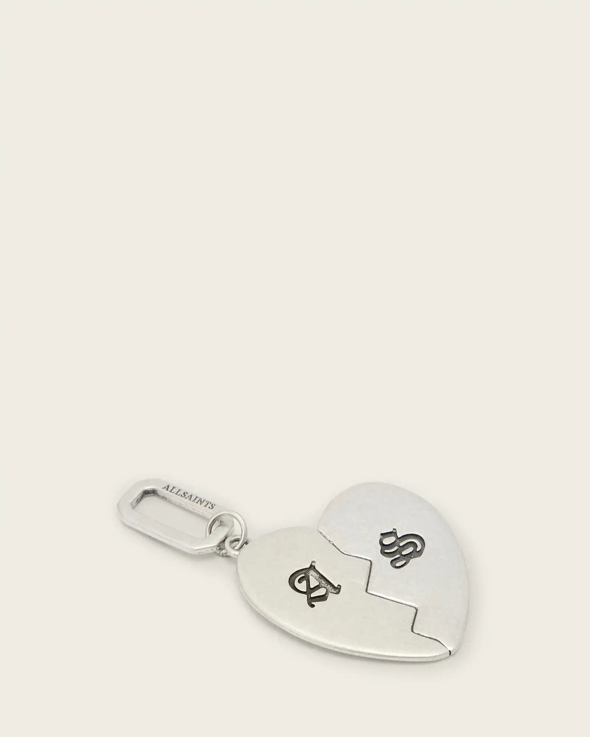 Large Heart Sterling Silver Pendant Charm