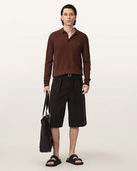 Mode Merino Long Sleeve Ramskull Polo Shirt