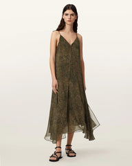 Vanda V-Neck Midi Dress