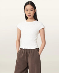 Luna Crinkle Cotton Slim Fit T-Shirt