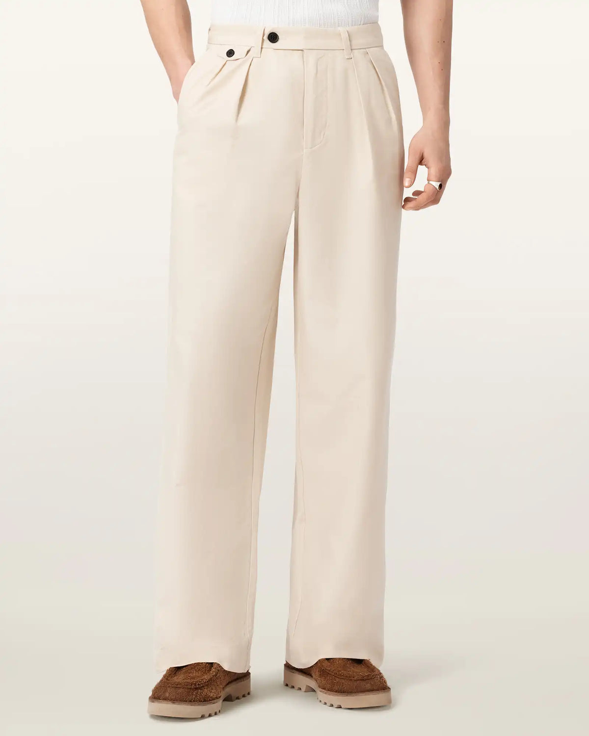 Conway Wide Leg Pleated Pants