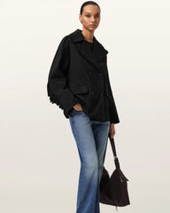 Connie Relaxed Fit Double Breasted Trench Coat