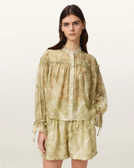 Delphine Relaxed Fit Gathered Shirt