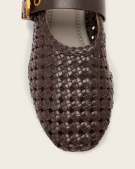 Sabine Woven Leather Flats