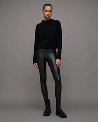 Cora High-Rise Skinny Fit Faux Leggings