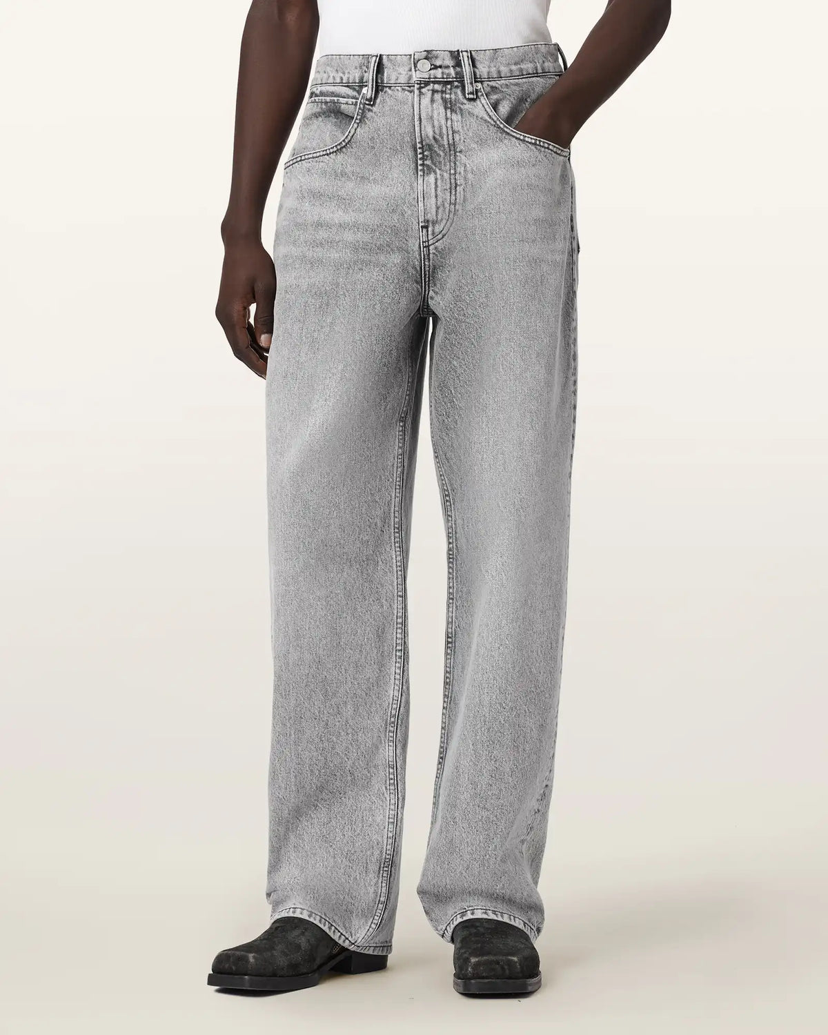 Rivet Relaxed Fit Denim Jeans