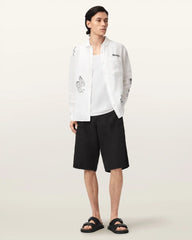 Echo Linen Blend Relaxed Fit Shorts