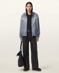 Aeterna Oversized Zip Up Hoodie