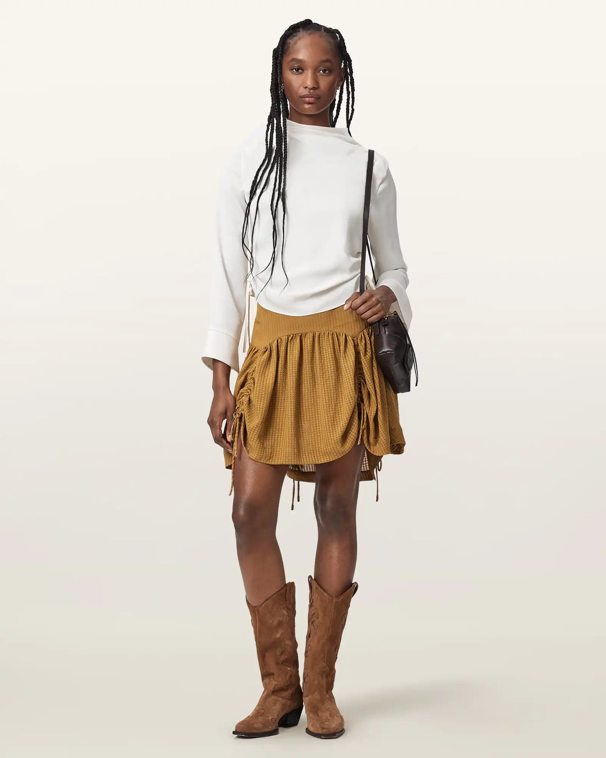 Aria Check Mini Skirt