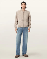 Rokko Relaxed Suede Bomber Jacket