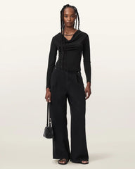 Hallie Cowl Neck Slim Fit Top