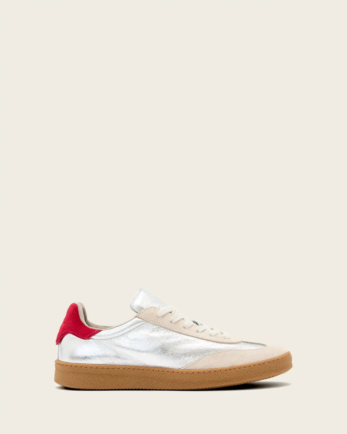 Thelma Metallic Leather Low Top Sneakers