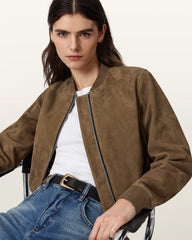 Orten Suede Bomber Jacket