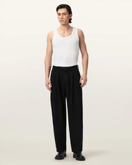 Becco Tapered Leg Pleated Pants